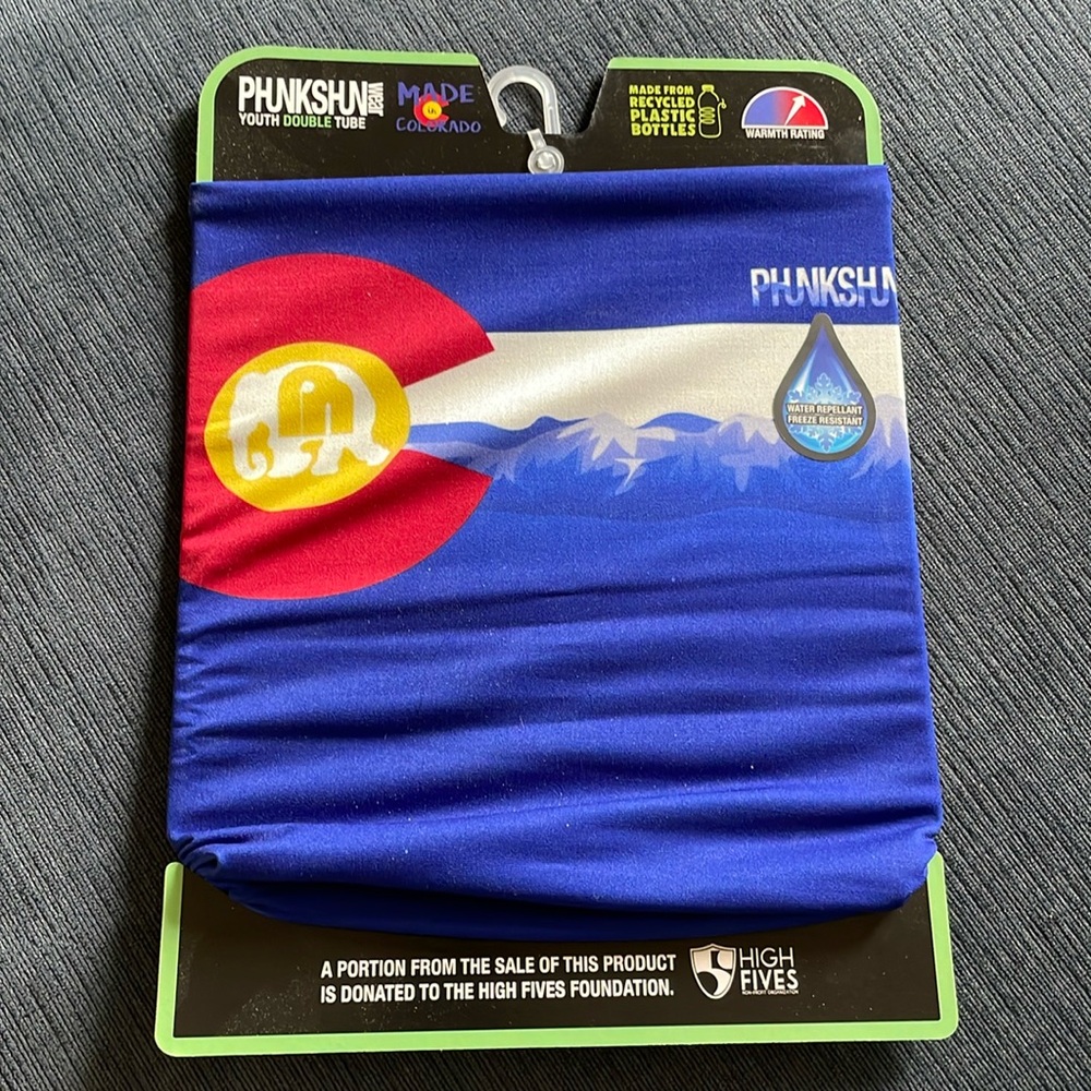 🔹NWT Phunkshun Wear COLORADO Neck Tube Ski - youth double tube
